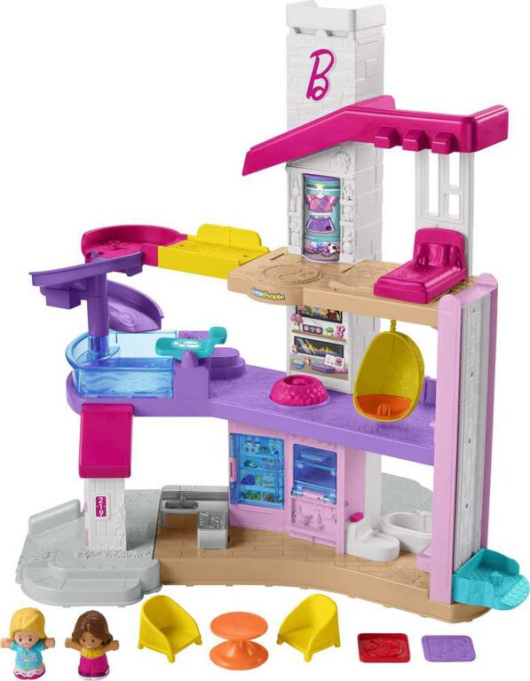 ​Petite Maison de rêve Barbie Little People de Fisher-Price - anglais et français