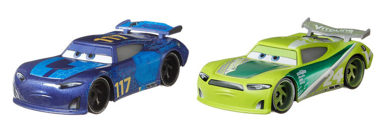 Spikey Fillups et Chase Racelott du film "Les Bagnoles" de ​Disney/Pixar, coffret de 2, véhicules jouets