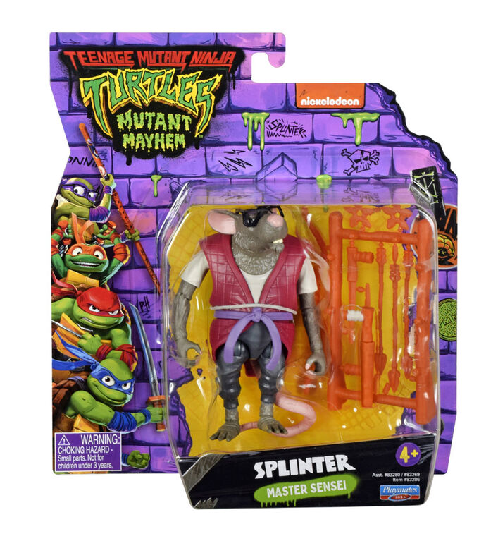Les Tortues Ninja Mutantes: Mutant Mayhem Figure d'action de base Splinter