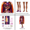 Rainbow High Pacific Coast Phaedra Westward : Poupée-mannequin coucher de soleil (violette)