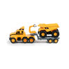Cat Heavy Movers - Flatbed Truck w/ Dump Truck - R Exclusive