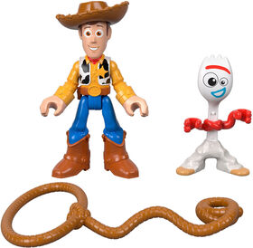 Imaginext Disney Pixar Toy Story 4 Pack de 2 Figurines Woody et Fourchette