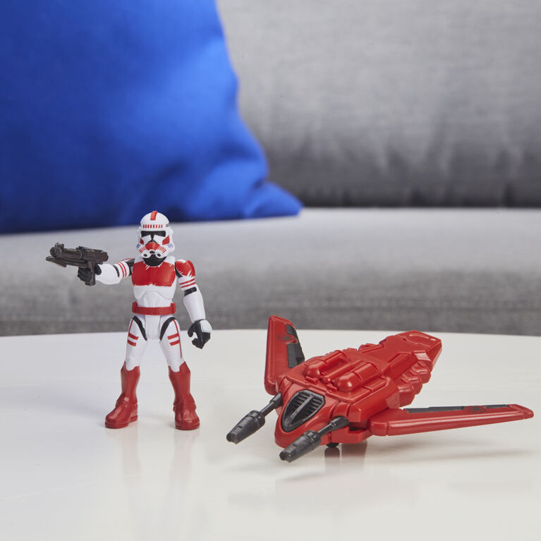 Star Wars Mission Fleet Gear Class Shock Trooper Secure the City 2.5-Inch-Scale Figure and Vehicle