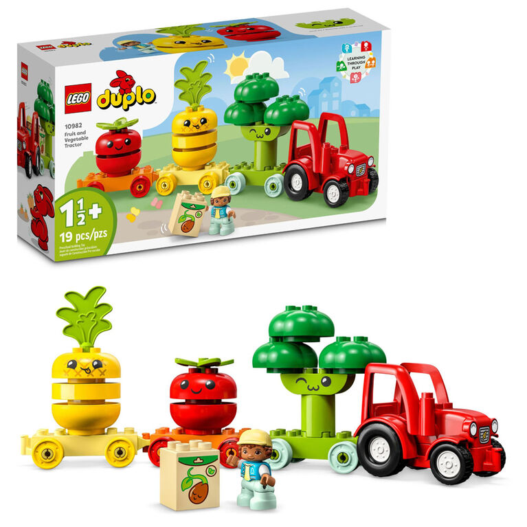 LEGO DUPLO Mon premier tracteur à fruits et légumes 10982 Ensemble de jeu de construction (19 pièces)