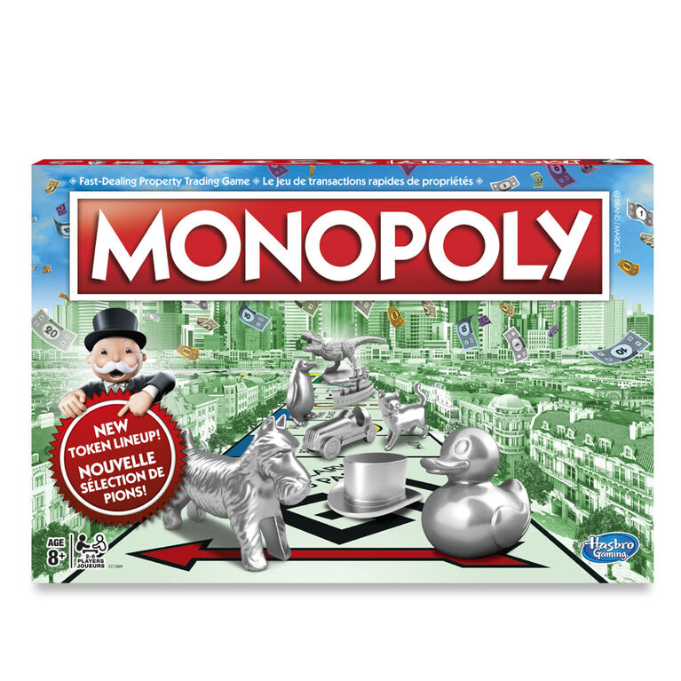 Hasbro Gaming - Monopoly - les motifs peuvent varier