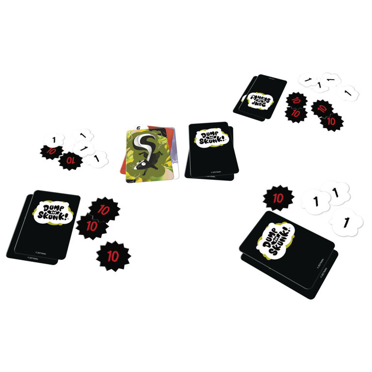 Dump the Skunk! jeu de cartes familial - Édition anglaise