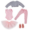 B Friends Ballerina Dancewear Deluxe Fashion Outfit for 18-inch Doll