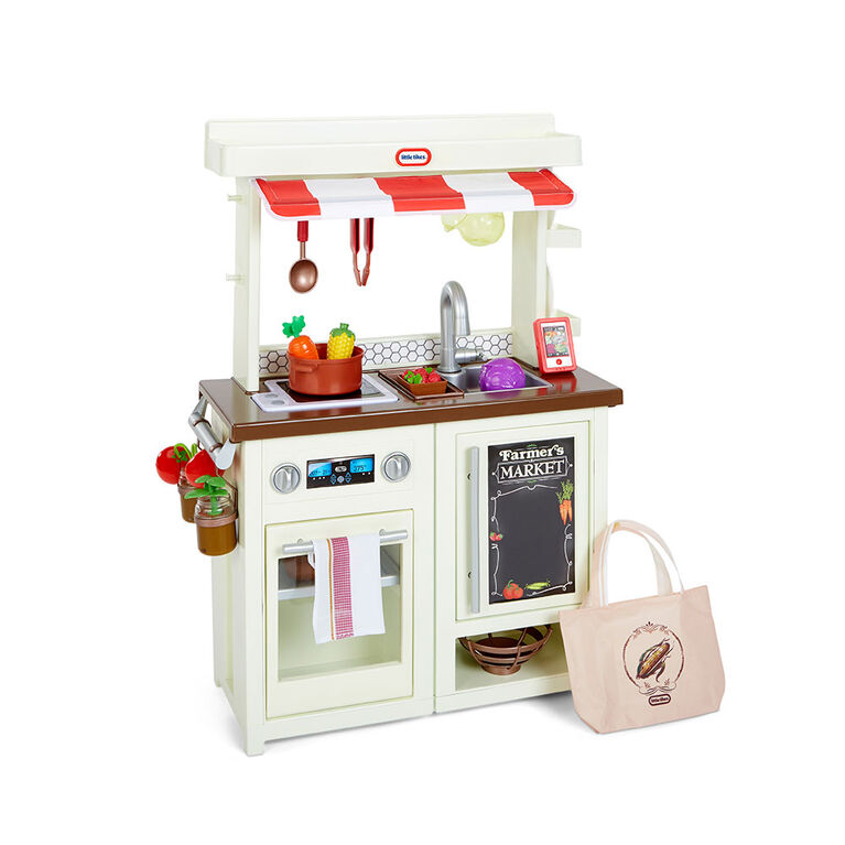 Cuisine-jouet First Market Kitchen Little Tikes avec plus de 20 accessoires - Notre exclusivité