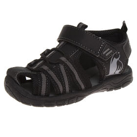 Toddler Black/Grey Sandal Size 6