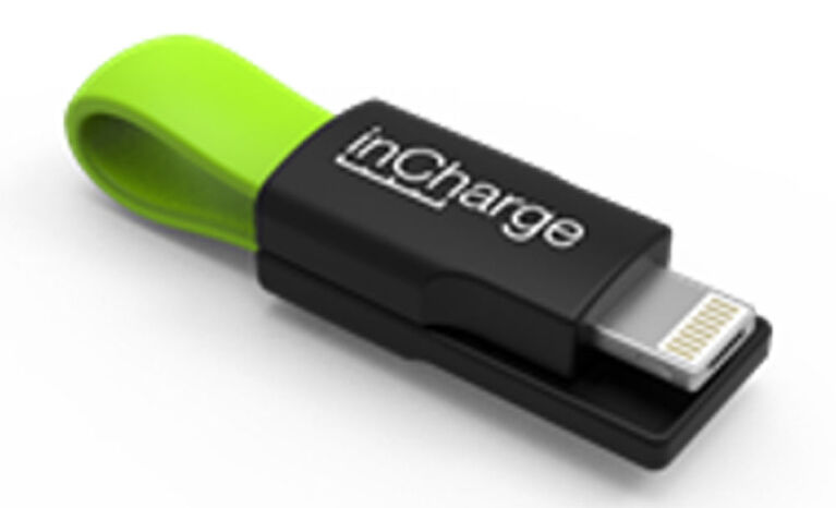 inCharge Universal Keyring Cable - 2 in1 Lightning and MicroUSB - Lime