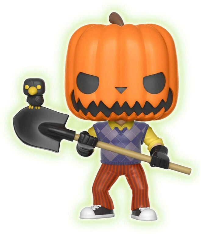 Funko POP! Video Games: Hello Neighbor - The Neighbor with Pumpkin Head (Glow) - R Exclusive