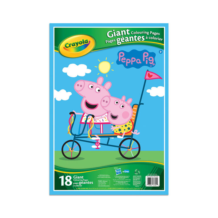 Crayola - Pages à colorier géantes, Peppa Pig