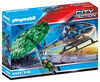 Playmobil - Hélicoptère de police et parachutiste