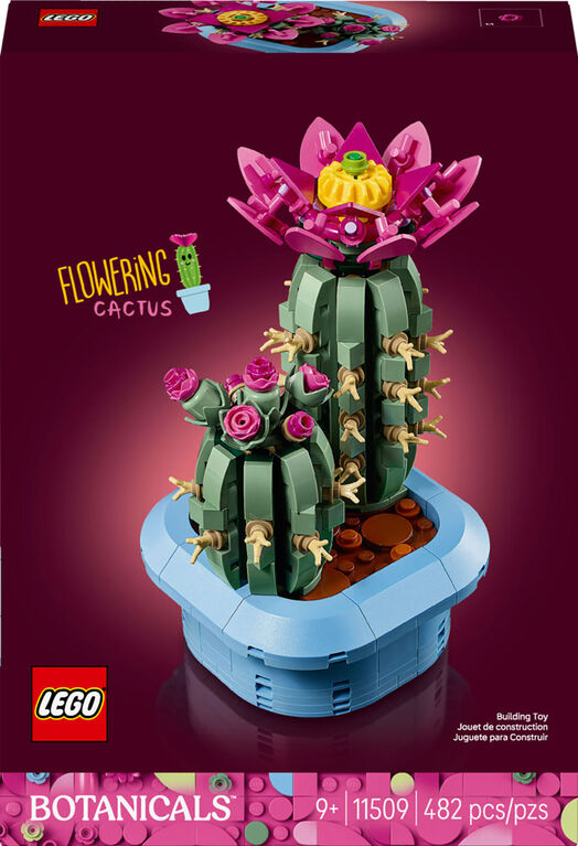 LEGO Botanicals Flowering Cactus Building Toy for Girls & Boys, Ages 9+ Room Decor for Kids - 11509