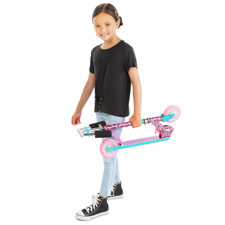 L.O.L. Surprise! Folding Kick Scooter - Leopard Version