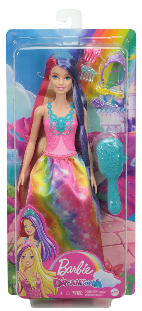 Barbie Dreamtopia Royal Doll with Extra Long Fantasy Hair Headband and Styling Accessories