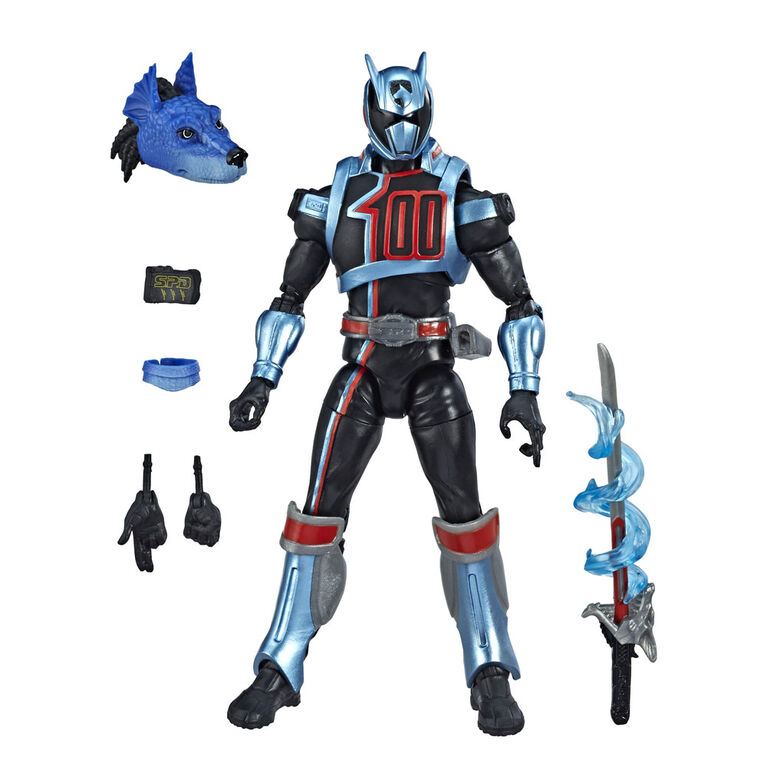 Power Rangers Lightning Collection - Figurine de collection Ranger Shadow de Power Rangers : Super Police Delta de 15 cm.