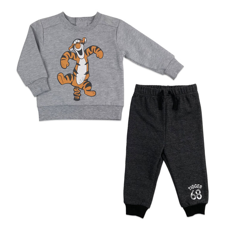 Disney Tigger Fleece pant set - Grey, 18 Months