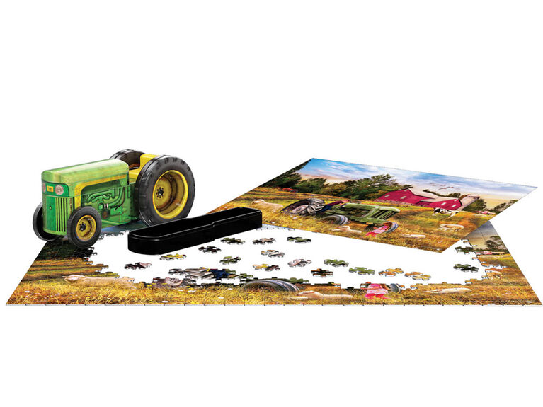 Eurographics Vintage Tractor Shaped Tin 550 Pc Puzzle