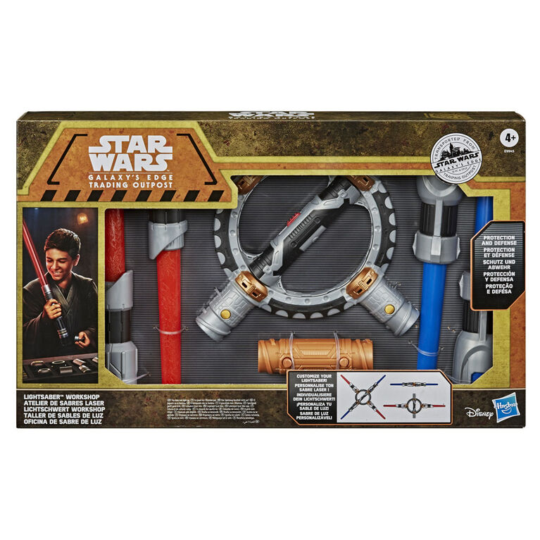 Star Wars Galaxy's Edge Lightsaber Workshop Protection and Defense Lightsaber Roleplay Item - R Exclusive
