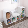 Bookcase with Reading Nook - White