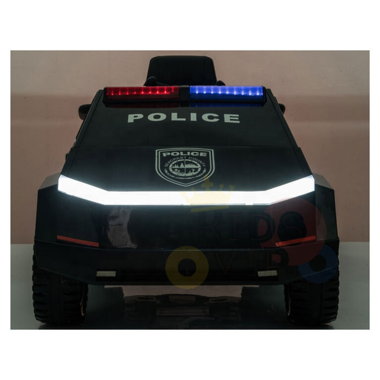 KidsVip 12V Kids and Toddlers Future Police Ride on car w/Remote Control - English Edition