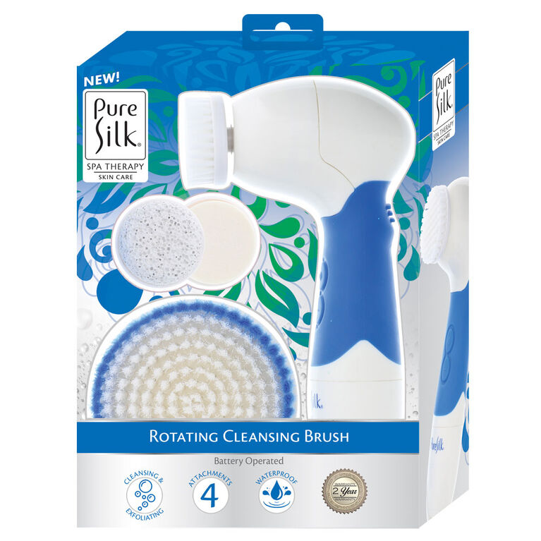 Pure Silk Rotating Cleansing Brush Spa Kit