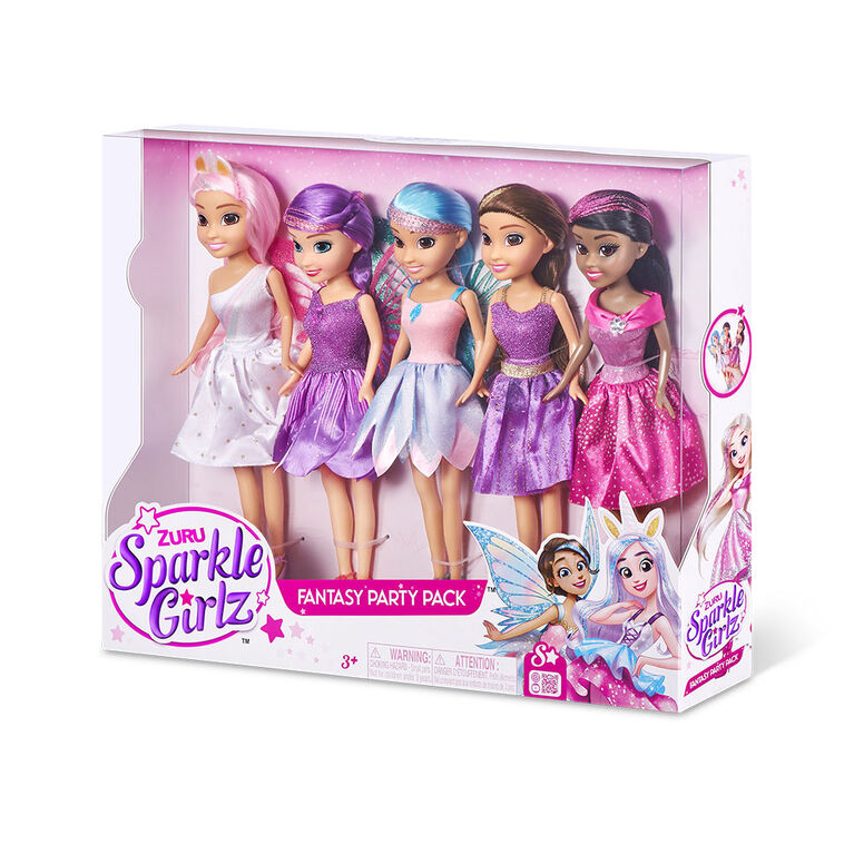 Sparkle Girlz Fantasty Collection Doll 5 Pack by ZURU