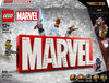 LEGO Marvel: MARVEL Logo & Minifigures Building Toy - Collectible Set for Kids with 5 Minifigures - 76313