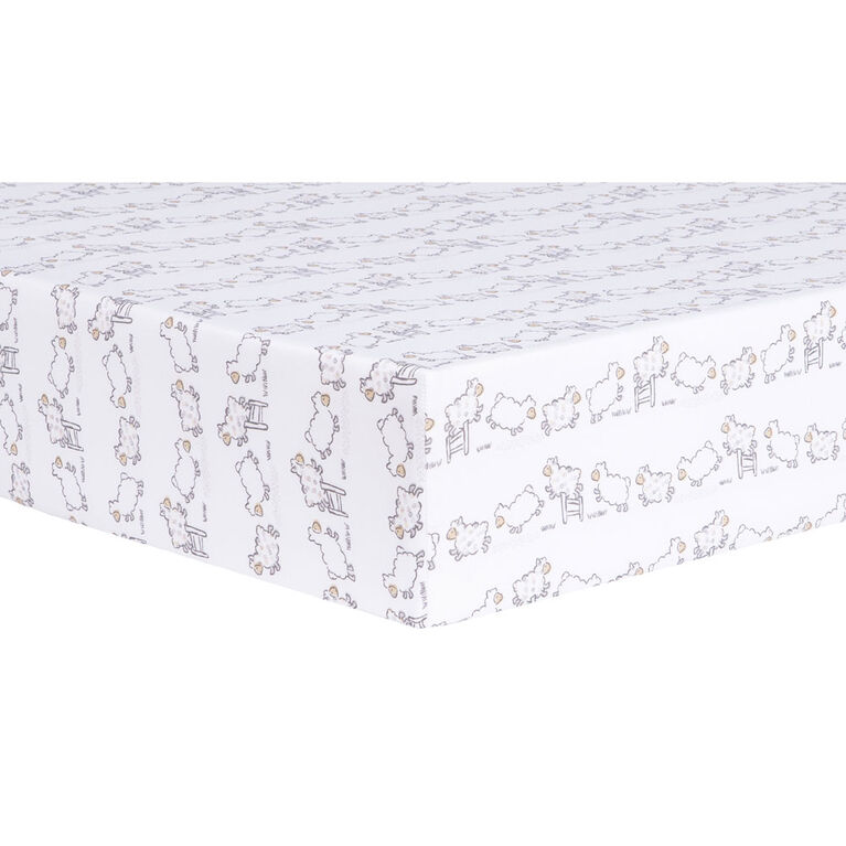 Sleepy Sheep 4 Piece Crib Bedding Set