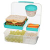 Boîte à lunch Sistema À EMPORTER Bento avec conteneur à yaourt, 1,65L, Sans BPA, couleur variable