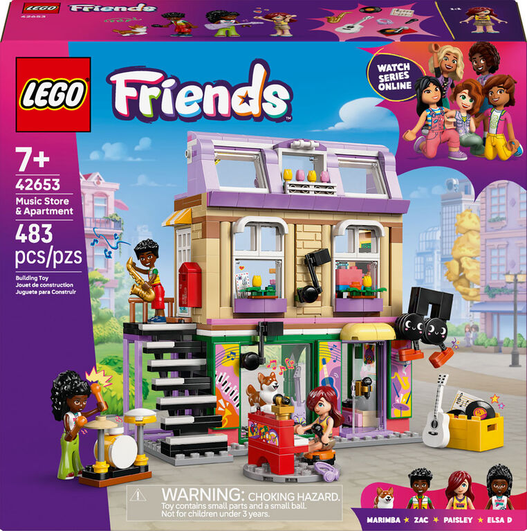 LEGO Friends Music Store & Apartment Pretend Play Building Toy for Girls & Boys, 7+ - 42653 LEGO Friends Music Store & Apartment Pretend Play Building Toy for Girls & Boys, 7+ - 42653
