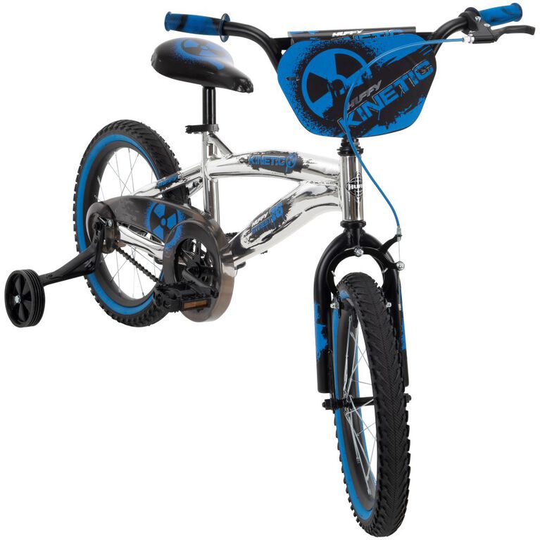 Huffy Kinetic Bike, 16-inch, Chrome and Blue
