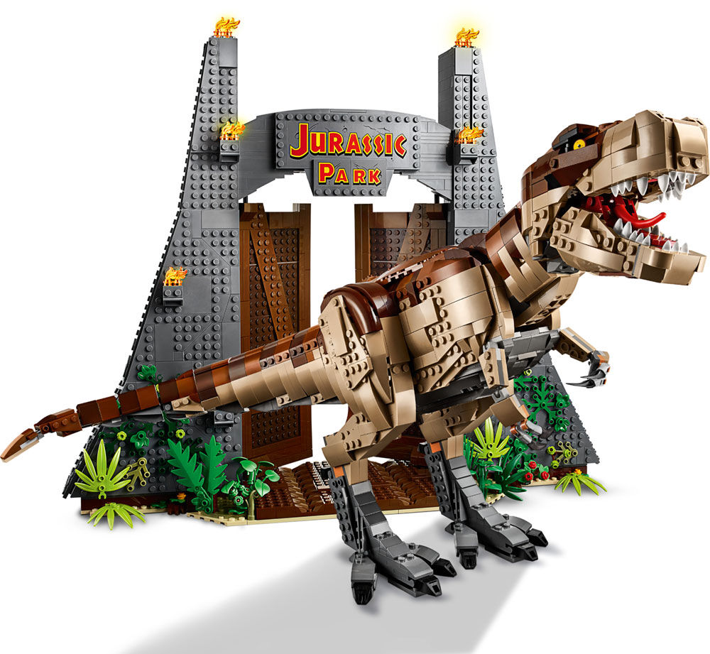 Lego jurassic park t rex rampage top