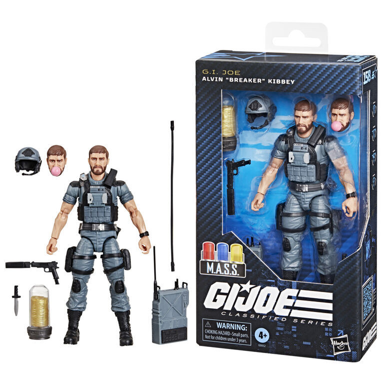 G.I. Joe Classified Series 158, Alvin " Breaker " Kibbey, figurine avec appareil M.A.S.S.