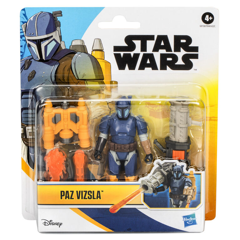 Star Wars Epic Hero Series Paz Vizsla 4 Inch Action Figure & GearStar Wars Epic Hero Series Paz Vizsla 4 Inch Action Figure & Gear