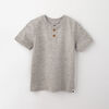 simple henley tee, 3-4y - grey grindle