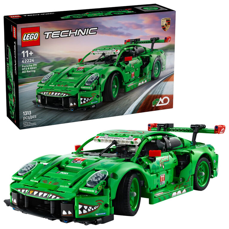 LEGO Technic Porsche 911 GT3 R REXY AO Racing Car Building Toy for Kids, Ages 11+ - 42224