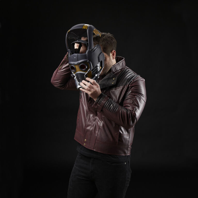 Marvel Legends Series Star-Lord Premium Electronic Roleplay Helmet with Light and Sound FX, Adult Roleplay Gear