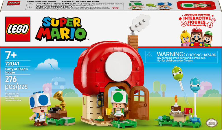 LEGO Super Mario Party at Toad's House Building Toy for Kids - Pretend Play Set for Ages 7+ - 72041