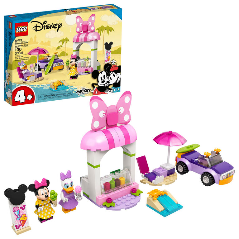 LEGO Mickey and Friends Le kiosque de crème glacée de Minnie Mouse 10773 (100 pièces)