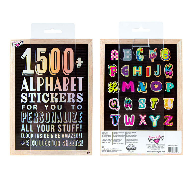 1500+ Alphabet Sticker Book and Collector Sheets