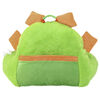 Soft Landing Nesting Nooks Premium Character Backrest with Carrying Handle and Back Pocket - Green Dino