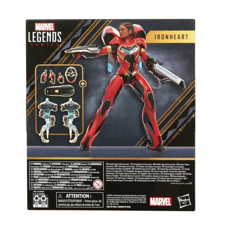 Marvel Legends Series Black Panther Wakanda Forever Ironheart 6-inch MCU Action Figure Toy, 8 Accessories