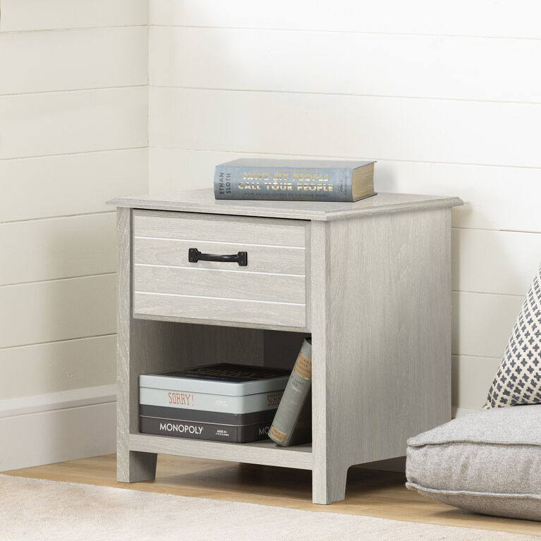 Ulysses 1-Drawer Nightstand Winter Oak