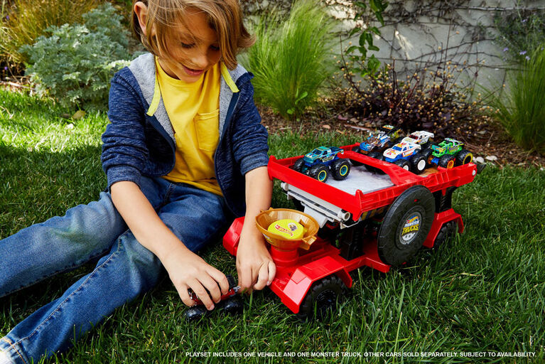 Hot Wheels Monster Trucks Downhill Race & Go Playset Toys R Us Canada