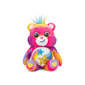 Care Bears 9" Plush - Dare to Care Bear with Glitter Belly Badge - Soft Huggable Material!