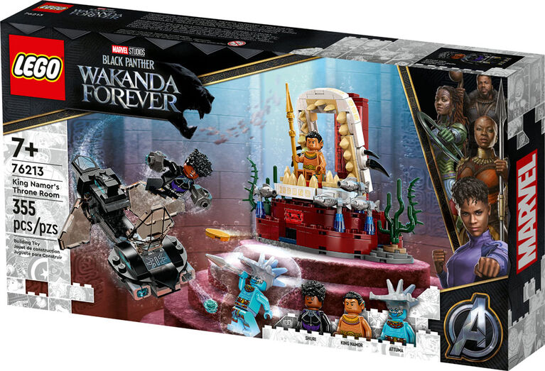 LEGO Marvel La salle du trône du roi Namor 76213 Ensemble de construction (355 pièces)