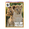 WWF 100 pc. Puzzle - Lion Cubs - English Edition