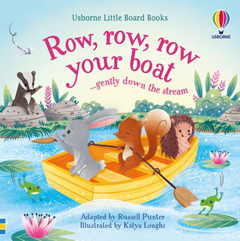 Little Board Books Row, Row, Row Your Boat Gently Down the Stream - Édition anglaise